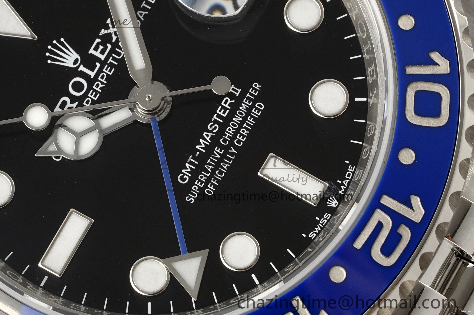 MiroTime 0419 GMT Master II 126710 BLNR Batman 904L SS C+F 1:1 Best Edition Black Dial on Jubilee Bracelet SH3285 CHS BestValue 1956